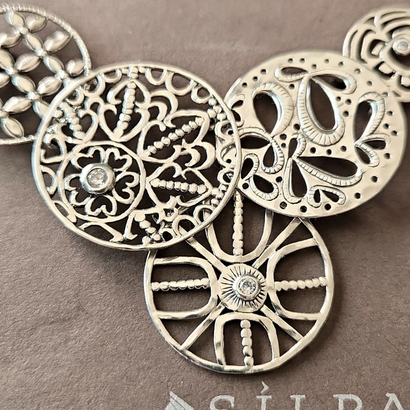 New Silpada Filagree Art Necklace Vintage Rare! N2343 .925 - Picture 3 of 4